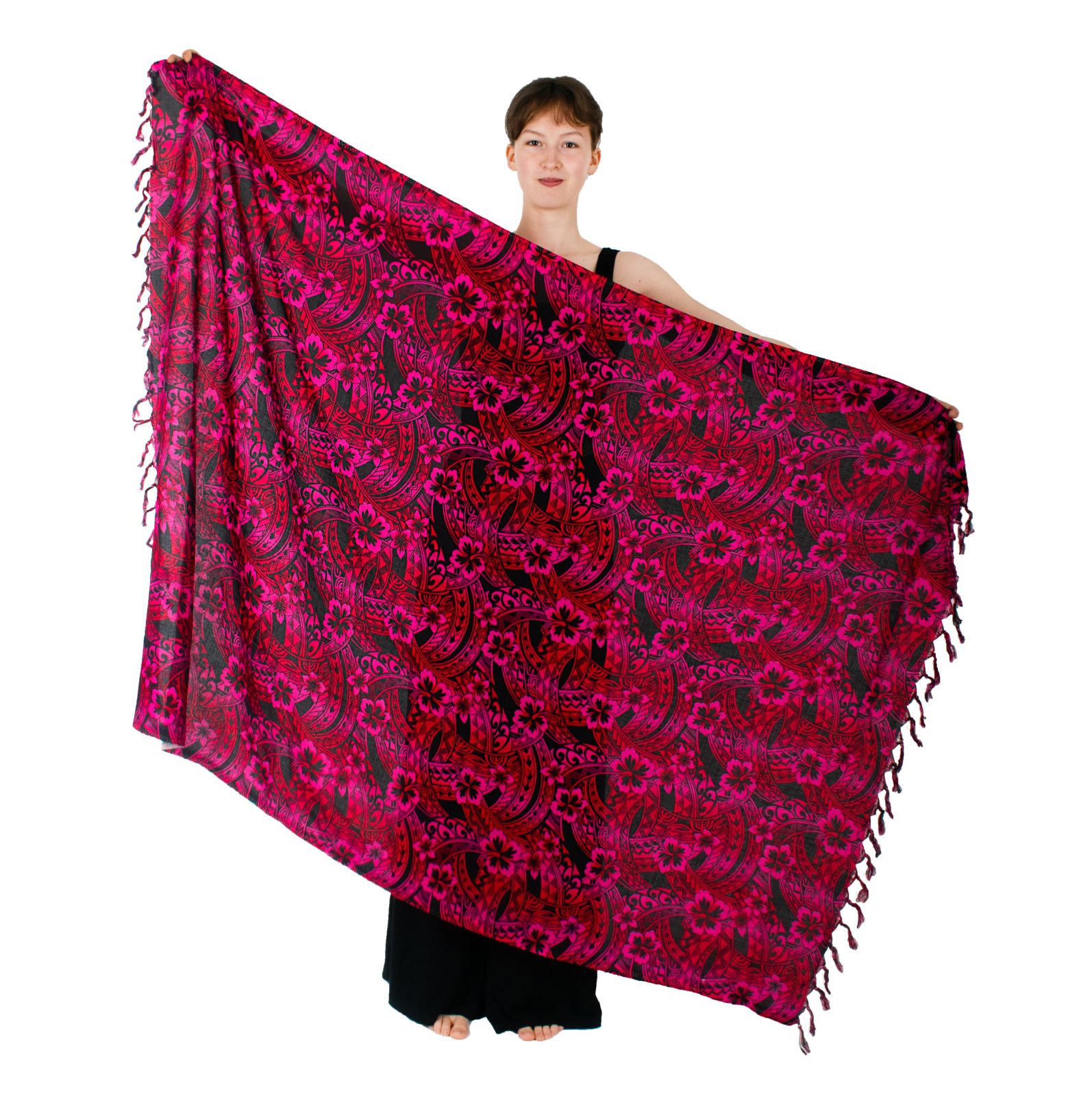 Sarong / pareo / beach scarf Sibyl – pink Thailand