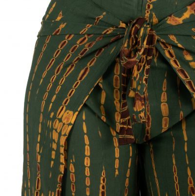 Tie-dye wrap trousers Bayani Khaki Thailand