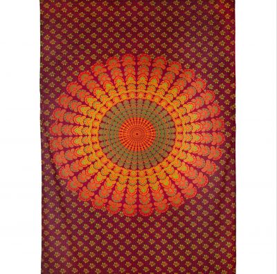 Cotton bed cover Indian romance
