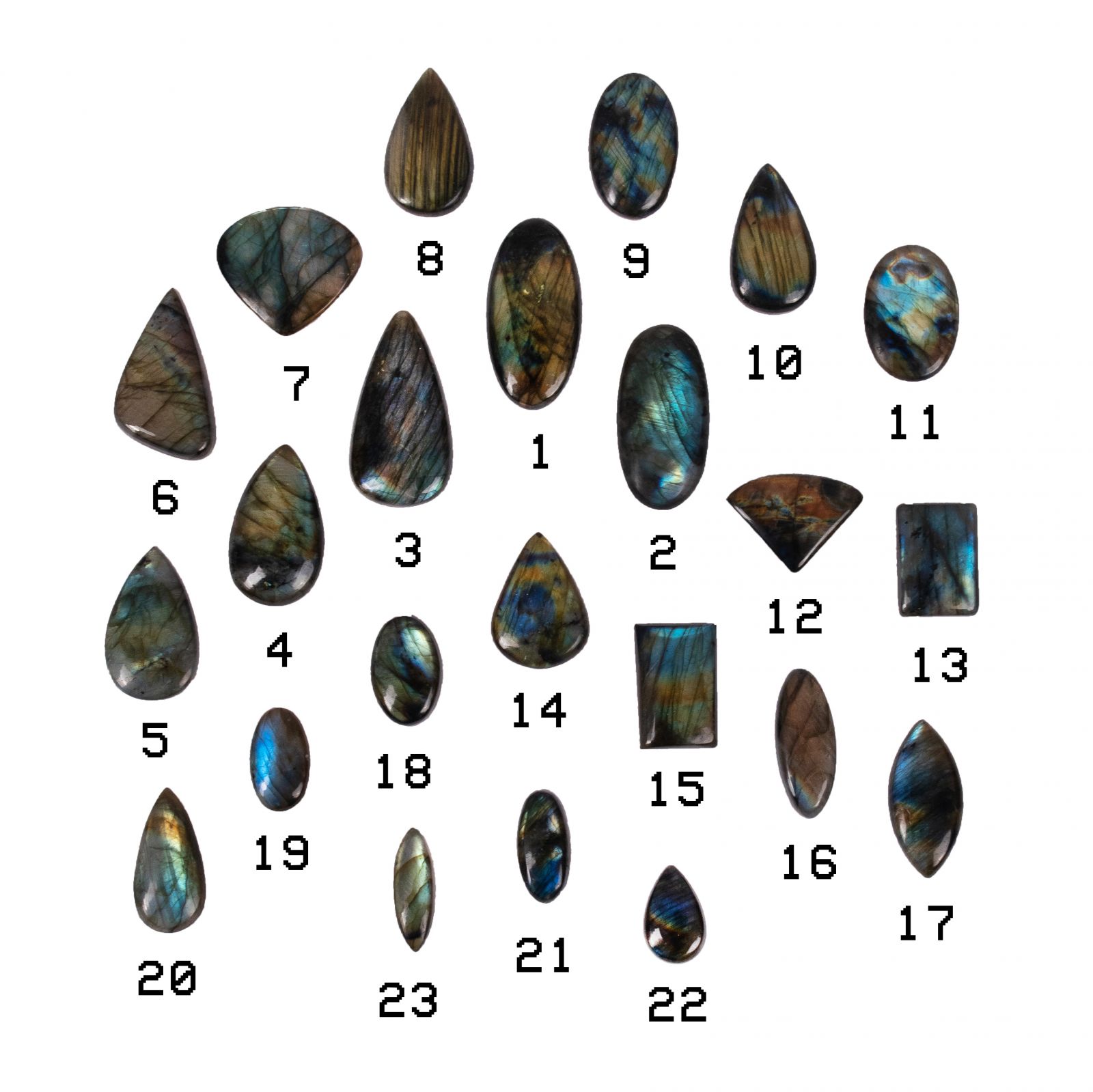 Polished semiprecious stone – Labradorite India