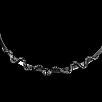 German silver necklace Snakes 2 India