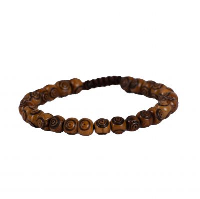 Bone bracelet Lucky beads – brown