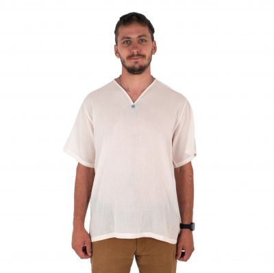 Kurta Lamon Cream - men's shirt with short sleeves | S, M, L, XL, XXL, XXXL