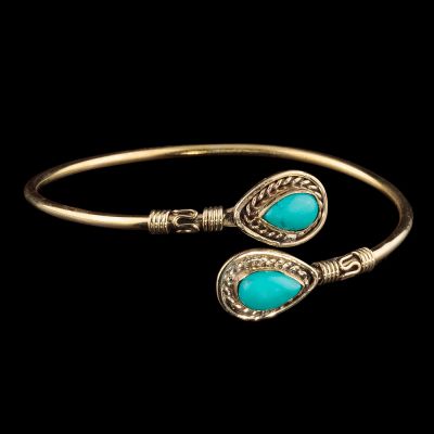Brass bracelet Taysira Tyrkenite
