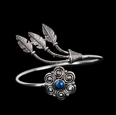 German silver bracelet Adoette Lapis lazuli 2