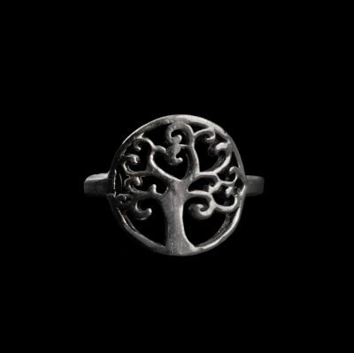 German silver toe ring Little Tree 2