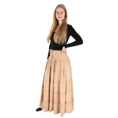 Long ethnic / hippie skirt Bhintuna Beige | S/M, L/XL, XXL/XXXL