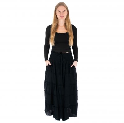 Long ethnic / hippie skirt Bhintuna Black | S/M, L/XL, XXL/XXXL