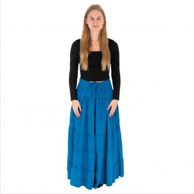Long ethnic / hippie skirt Bhintuna Cobalt Blue Nepal