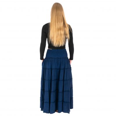 Long ethnic / hippie skirt Bhintuna Dark Blue Nepal