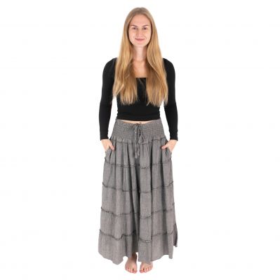 Long ethnic / hippie skirt Bhintuna Grey | S/M, L/XL, XXL/XXXL