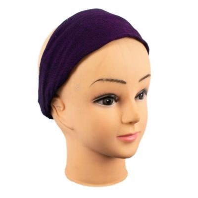 Purple single color cotton headband Nepal