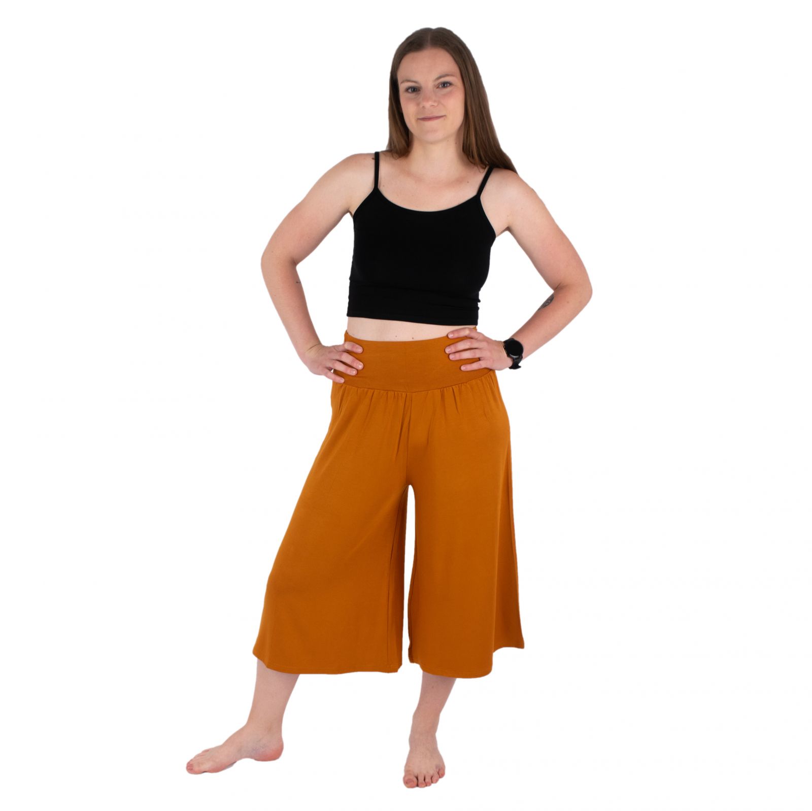 Trouser skirt Angelica Mustard Yellow 3/4 Thailand