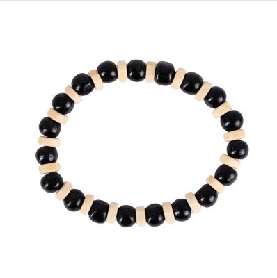 Bead bracelet Bebola Black-White Thailand