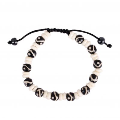 Bone bracelet Lucky beads - Harmony Nepal