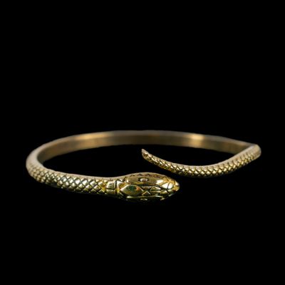 Ethnic brass bracelet Snake 3