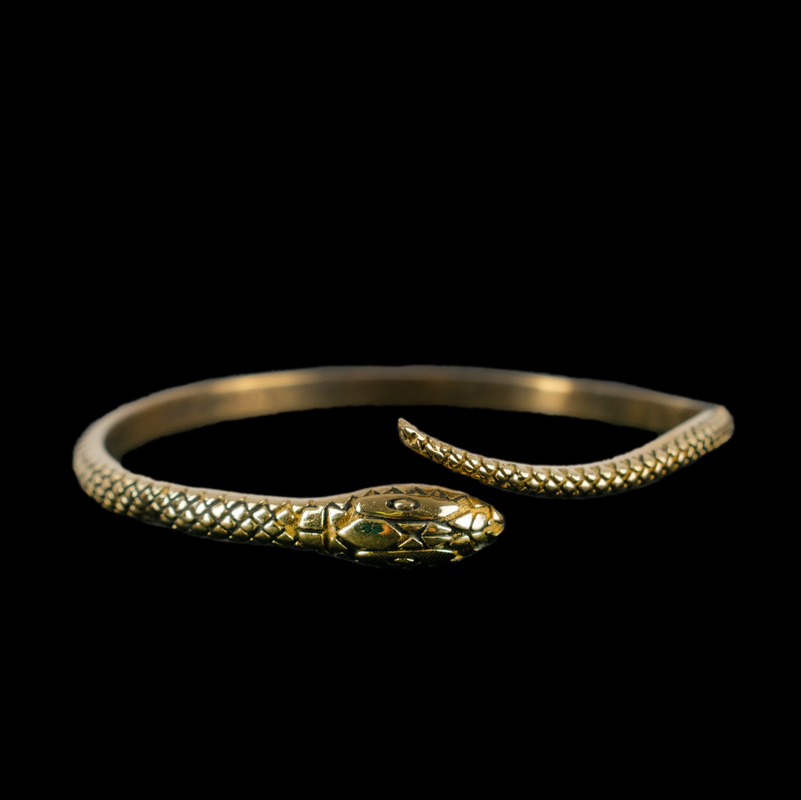 Ethnic brass bracelet Snake 3 India