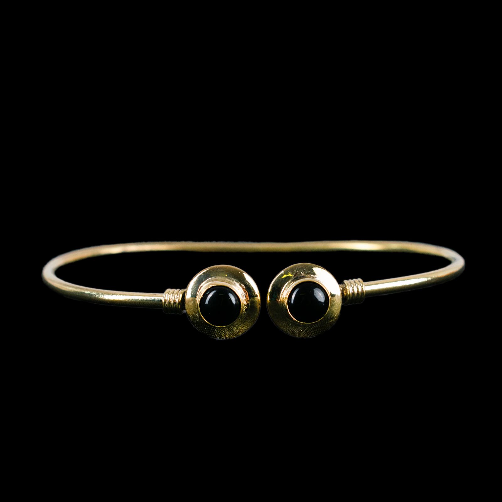 Brass bracelet Naimala Black Onyx India