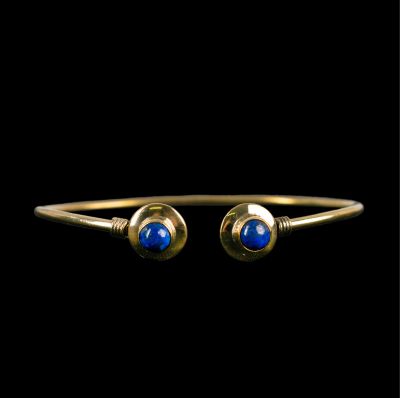 Brass bracelet Naimala Lapis Lazuli