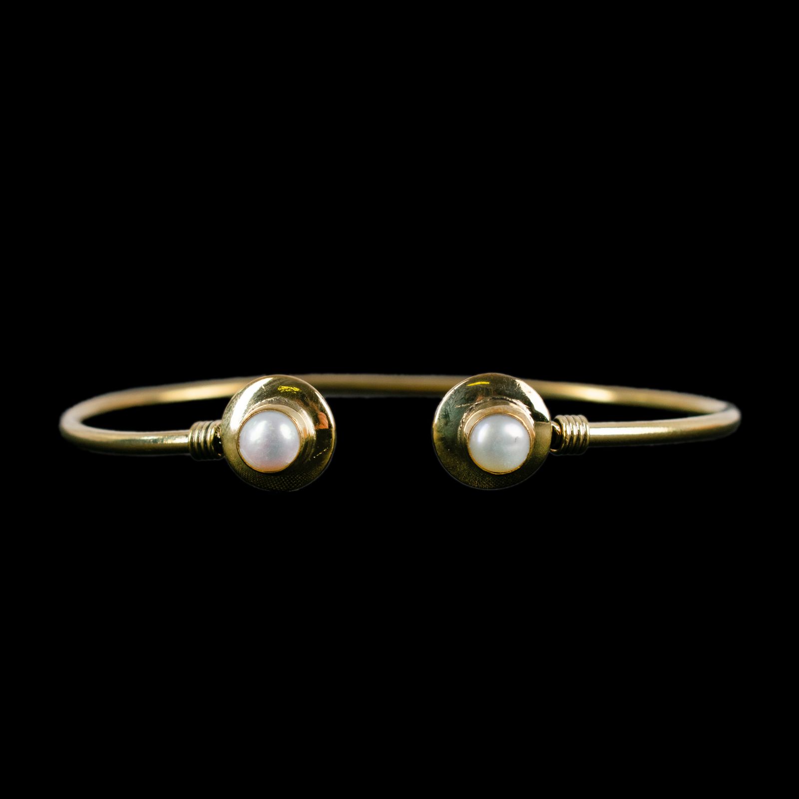 Brass bracelet Naimala Pearl India