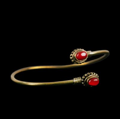 Brass bracelet Rania Cornelian India