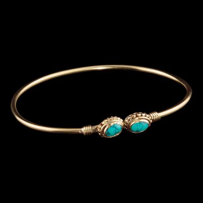 Brass bracelet Rania Tyrkenite India