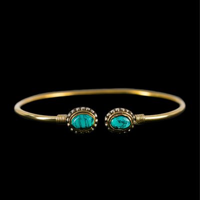 Brass bracelet Rania Tyrkenite