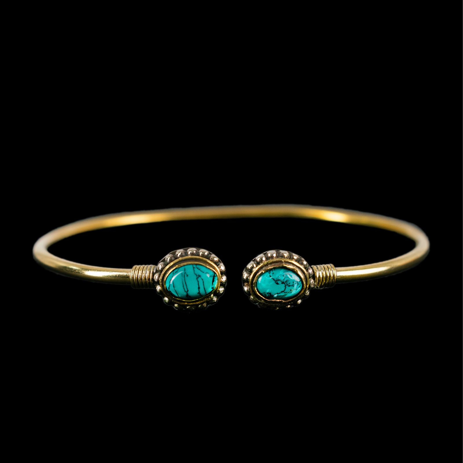 Brass bracelet Rania Tyrkenite India