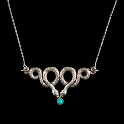 German silver pendant Serpent Loops – Tyrkenite India