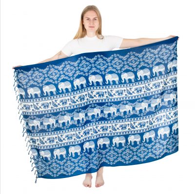 Sarong / pareo / beach scarf Dramblys Cerulean Blue