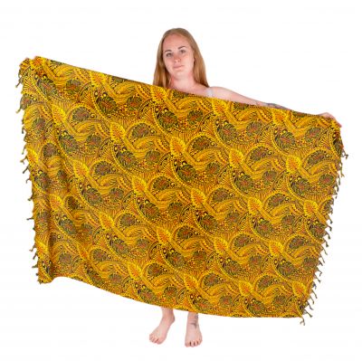 Sarong / pareo / beach scarf Nyambura Yellow