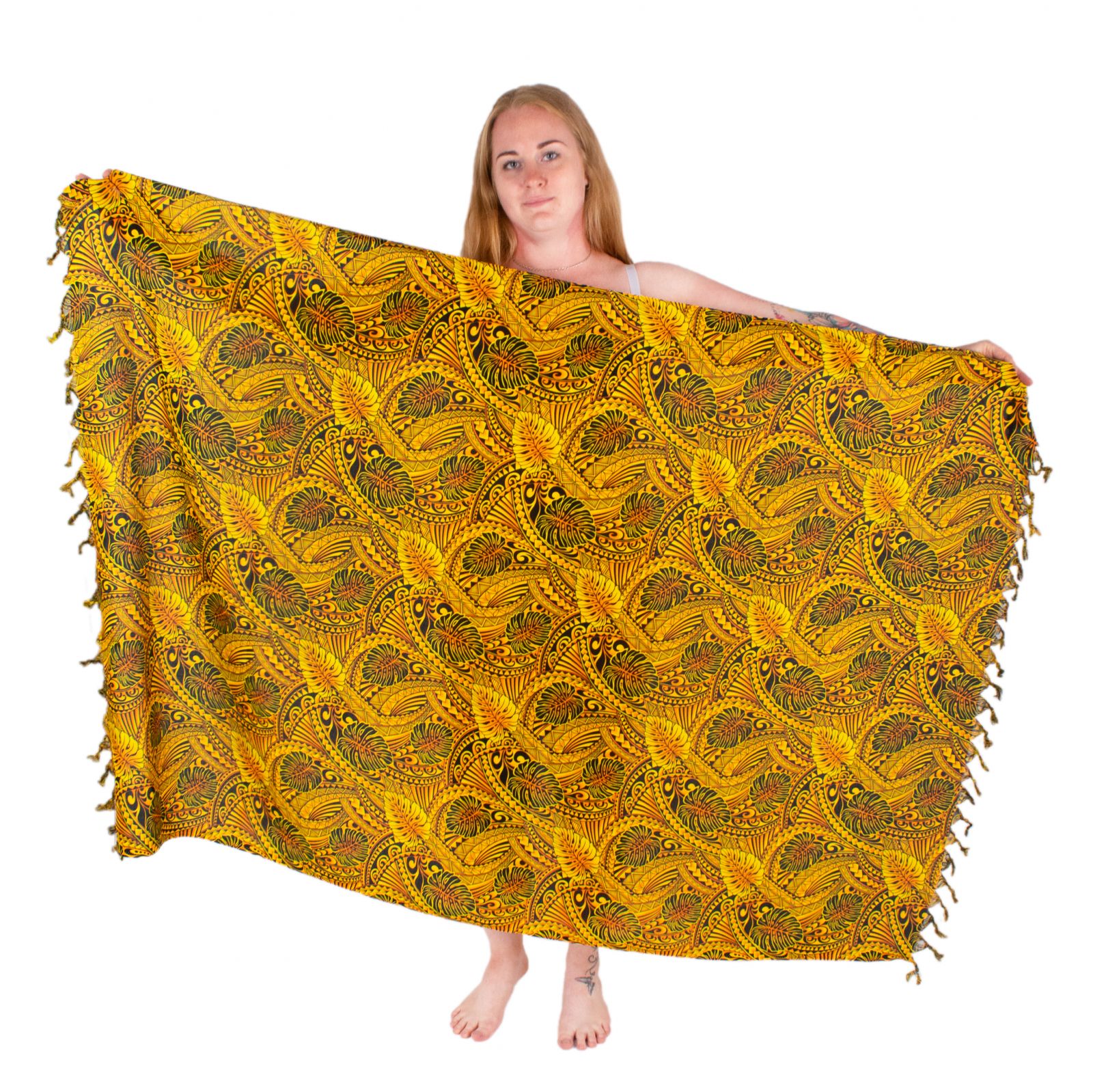 Sarong / pareo / beach scarf Nyambura Yellow Thailand