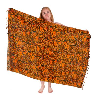 Sarong / pareo / beach scarf Wangari Orange