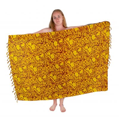 Sarong / pareo / beach scarf Wangari Yellow