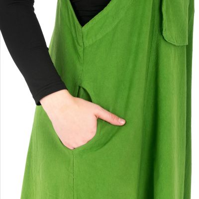 Dungaree / apron cotton dress Jayleen Green Nepal