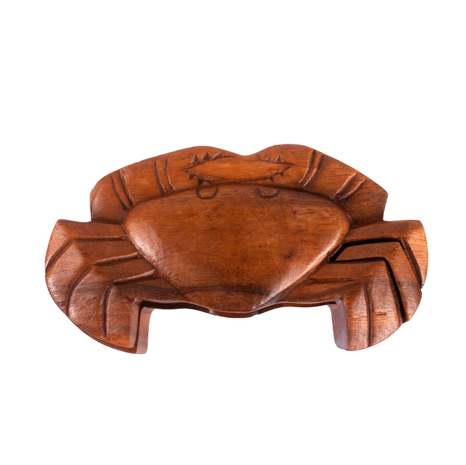 Wooden puzzle jewellery box Crab Indonesia