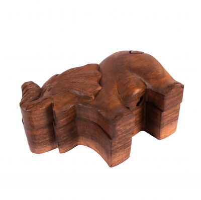 Wooden puzzle jewellery box Elephant Indonesia
