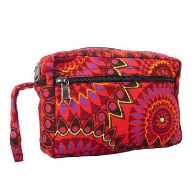 Cosmetic bag Marigold Red Nepal