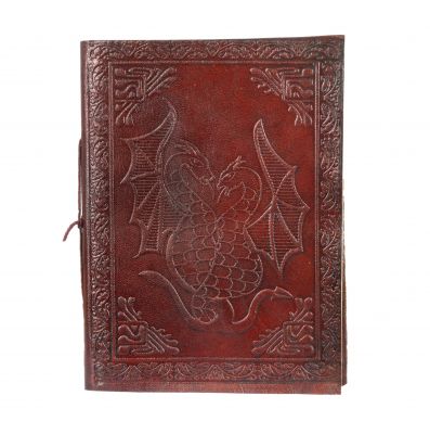 Leather notebook Dragons – narrow | mini, small, large