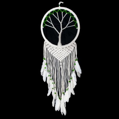 Macrame Dream catcher Tree of Life Green | ⌀ 17 cm, ⌀ 22 cm, ⌀ 32 cm