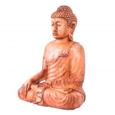 Painted resin statuette Buddha 30 cm Indonesia