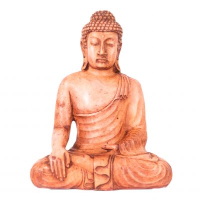 Painted resin statuette Buddha 30 cm