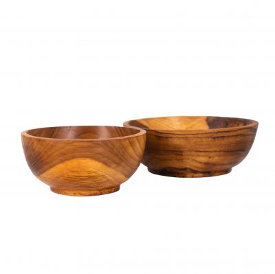 Bowls made of suar wood | ⌀ 12 cm, ⌀ 15 cm, ⌀ 18,5 cm, set of all 3 sizes at a discounted price