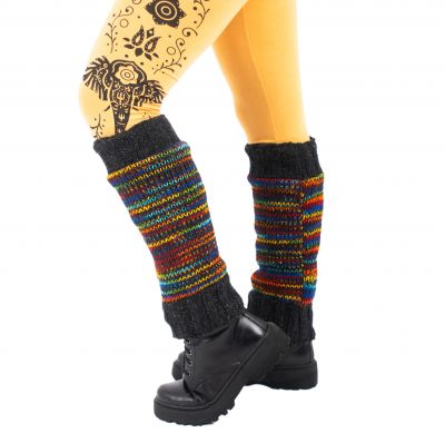 Woolen leg warmers Domba Rainbow Nepal