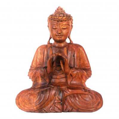 Carved wooden statue of Sitting Buddha 1 | 20 cm, 30 cm