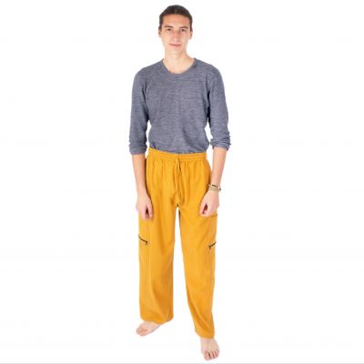 Men's cotton trousers Taral Mustard Yellow Nepal