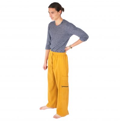 Men's cotton trousers Taral Mustard Yellow Nepal
