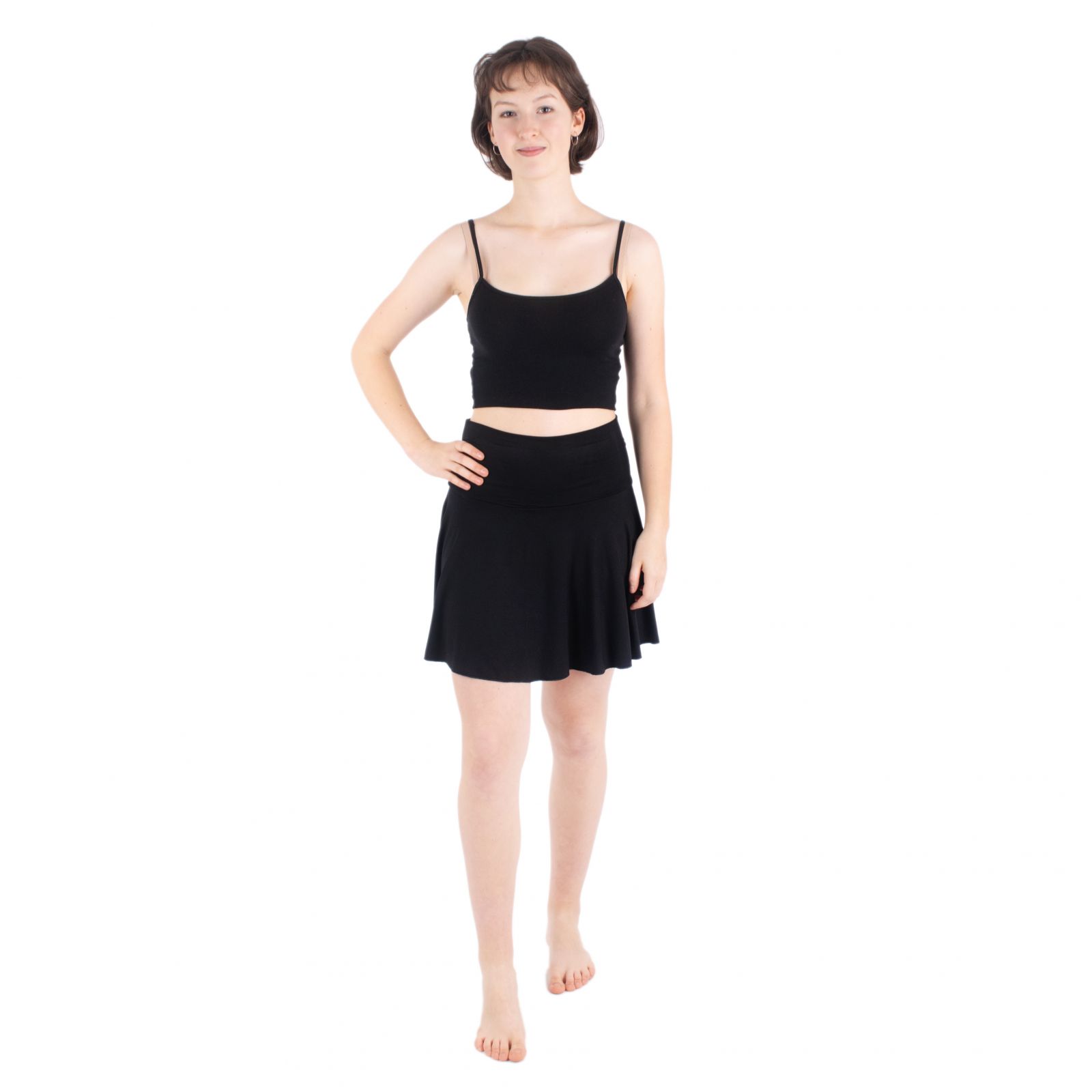 Mini circle skirt Lutut Black Thailand