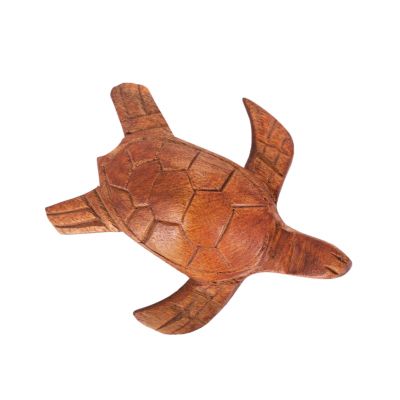 Wooden statuette Little Water Turtle Indonesia