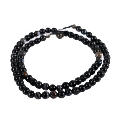 Black Agate bead necklace Thailand